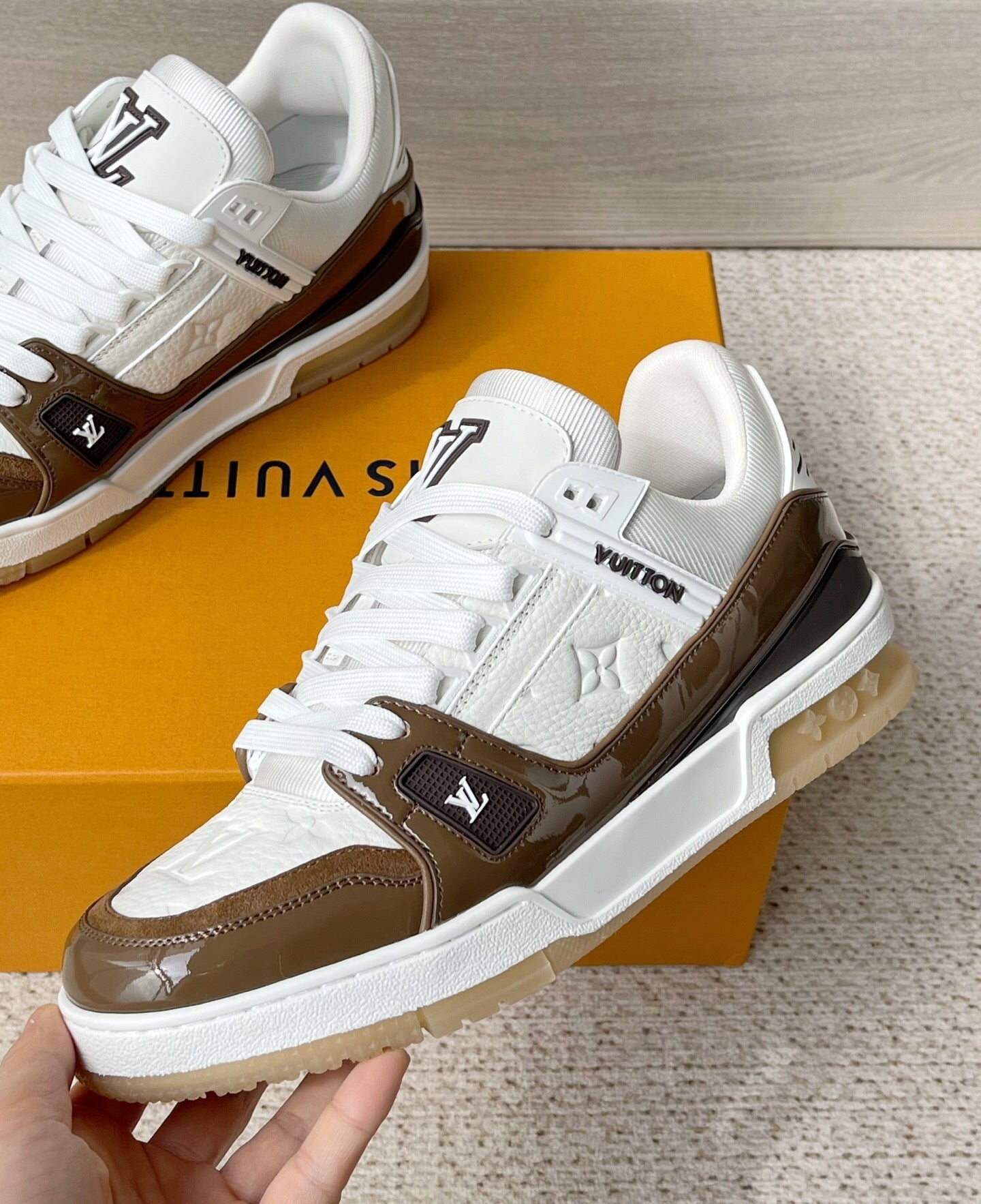Louis Vuitton LV Trainers "Brown-White"