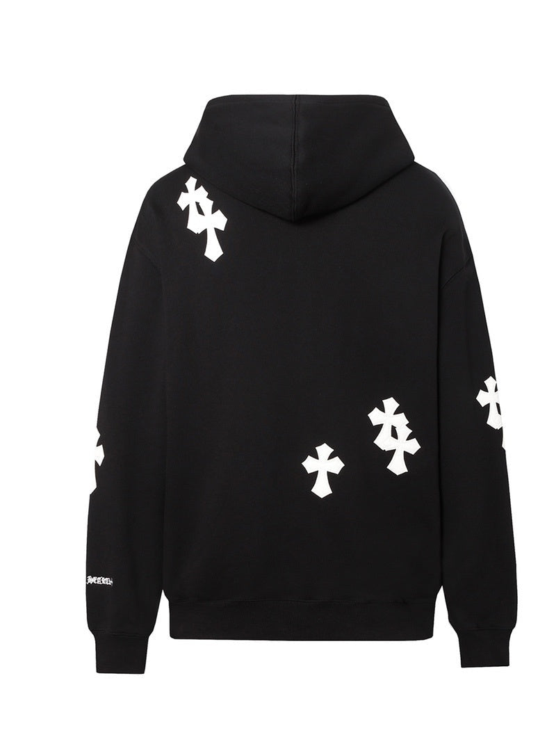 Chrome Hearts Zip-Up Hoodie "Black-White"