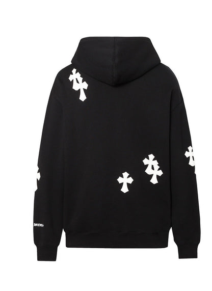 Chrome Hearts Zip-Up Hoodie "Black-White"