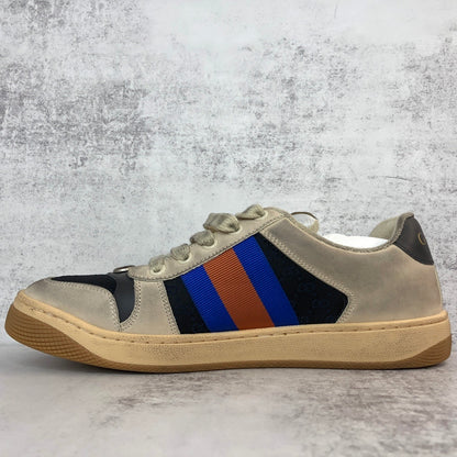 Gucci Screener "Distressed Beige-Black-Blue"