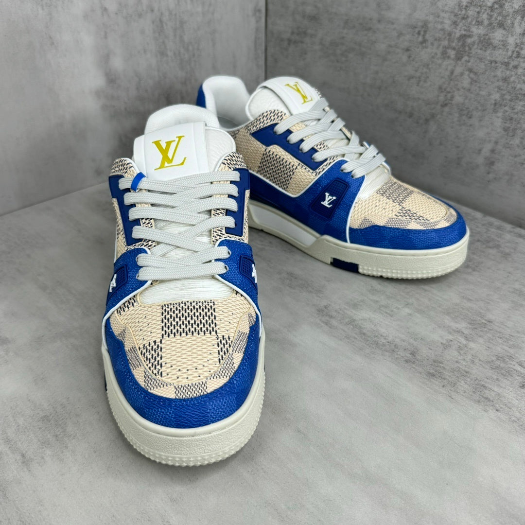 Louis Vuitton Trainers "White-Blue"