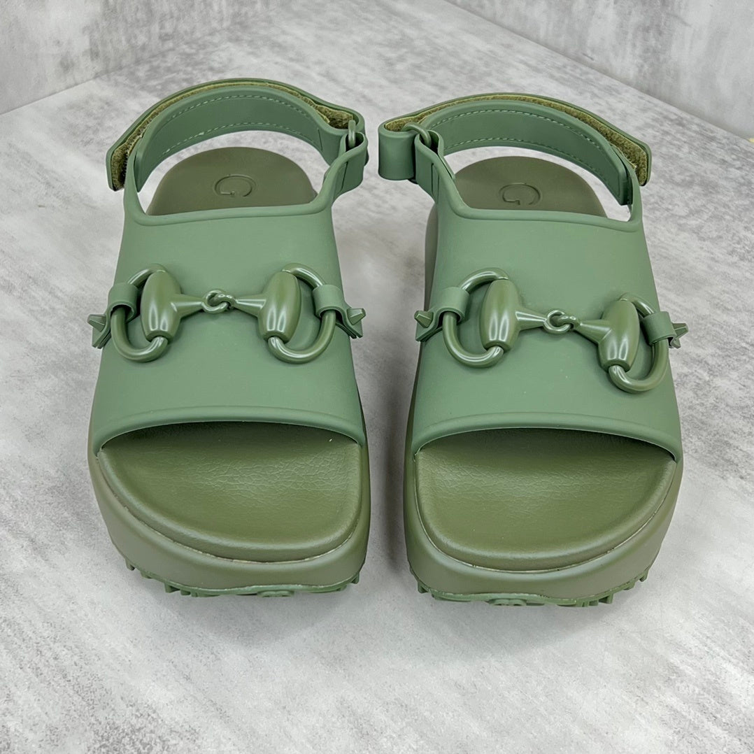 Gucci Horsebit Sandals "Green"