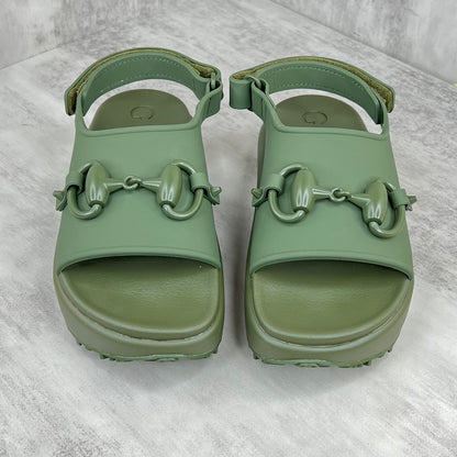 Gucci Horsebit Sandals "Green"