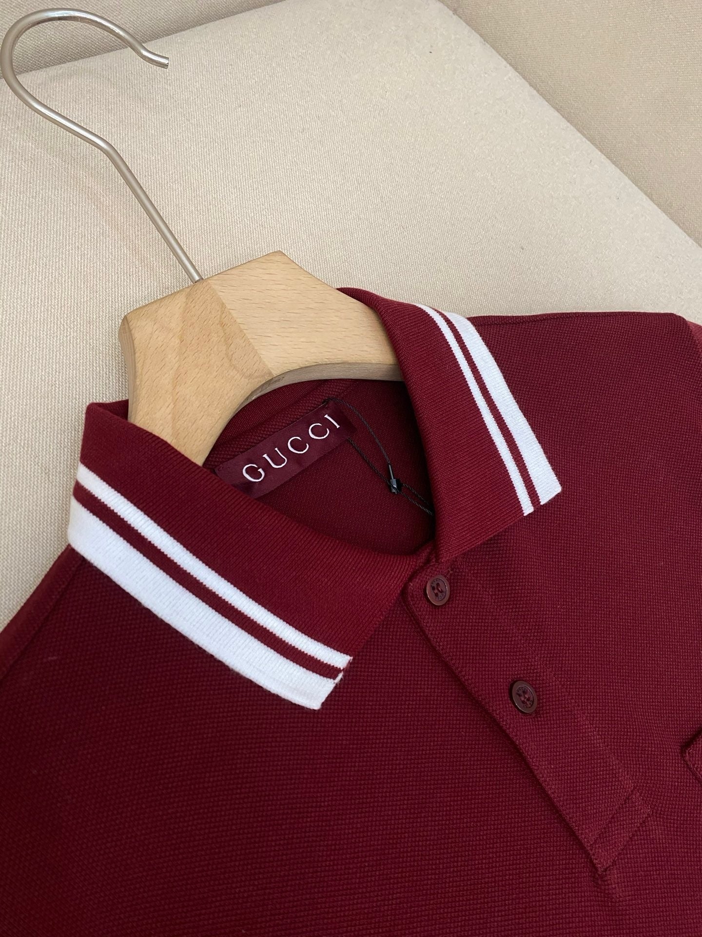 Gucci Cotton Polo T-Shirt "Ancora Red"
