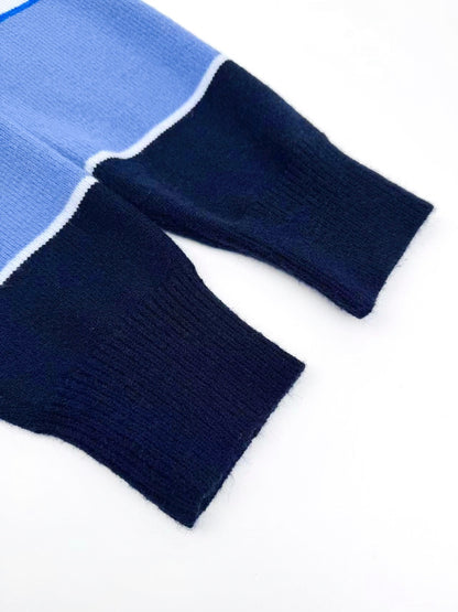 Dior CD Diamond Sweater "Blue Cashmere and Cotton Jersey"