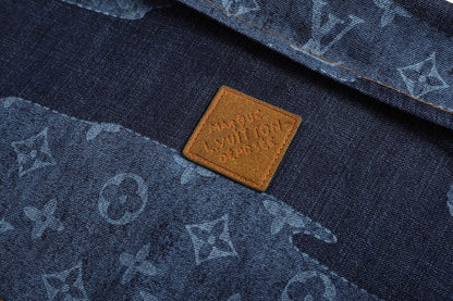 Louis Vuitton Monogram Short-Sleeved Chambray Shirt