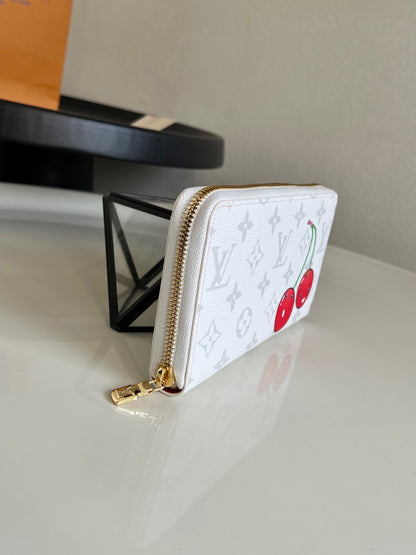 Louis Vuitton Zippy Wallet Cherry Monogram