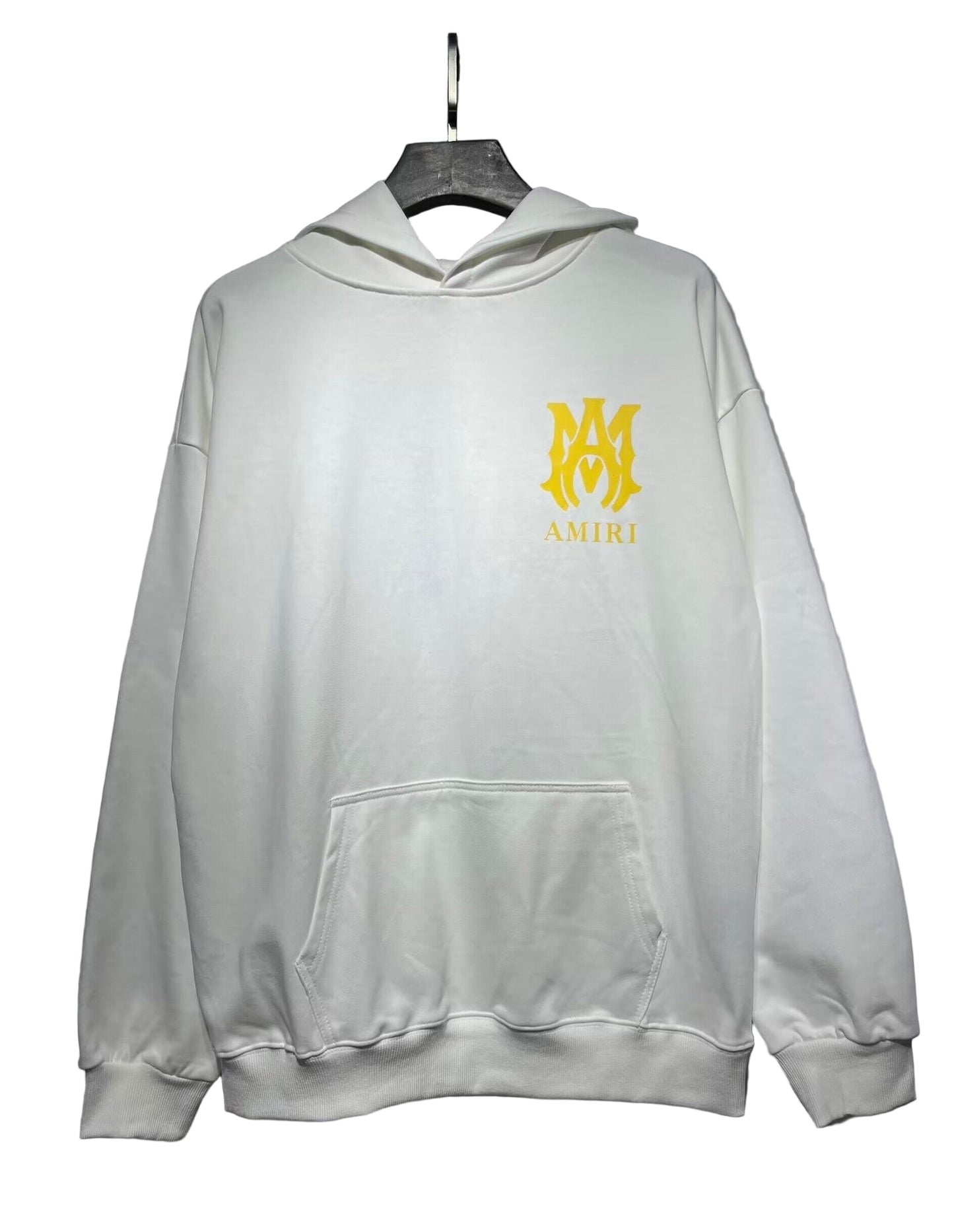 Amiri MA Logo Hoodie "White-Yellow"