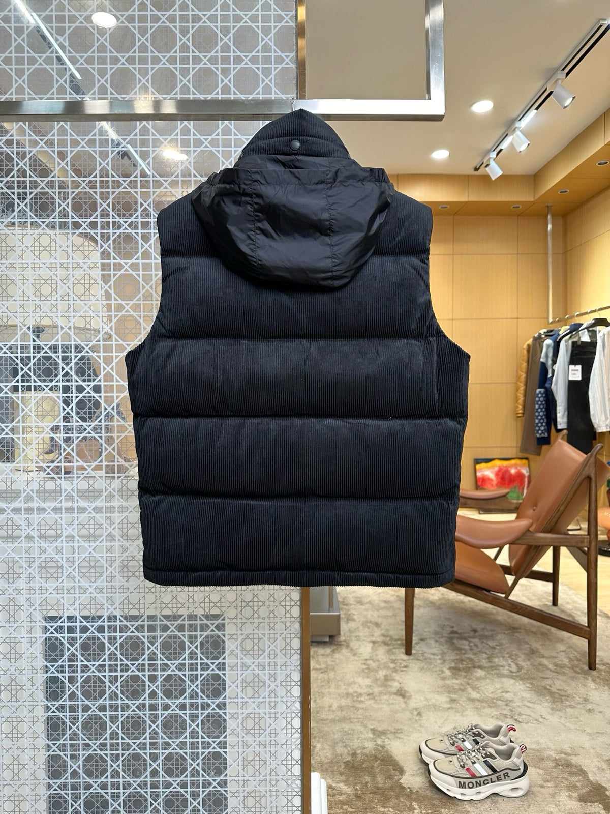 Burberry Corduroy Puffer Gilet "Black"