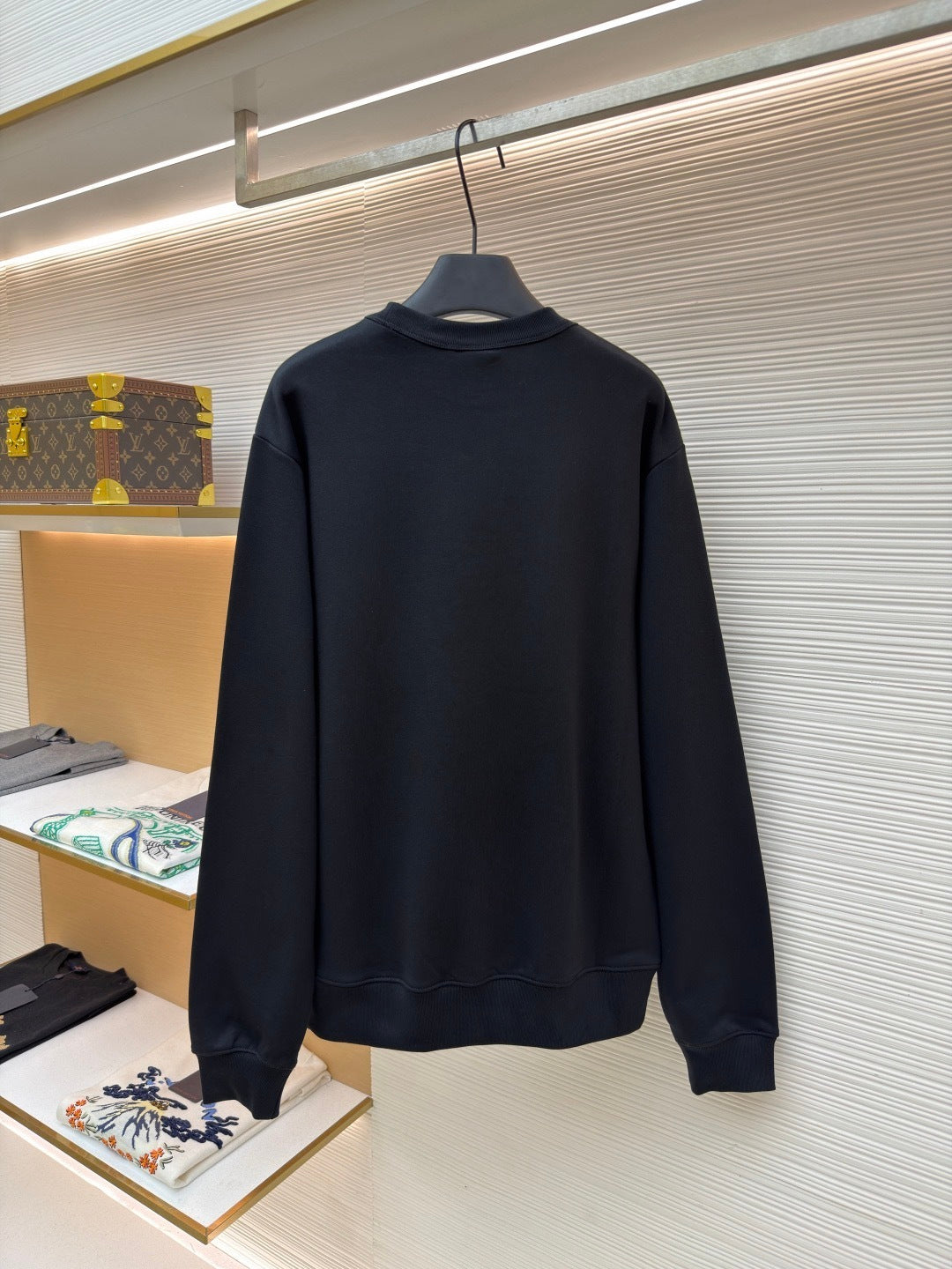 Dior Sweatshirt with Embroidery "Black and White Cotton Fleece"