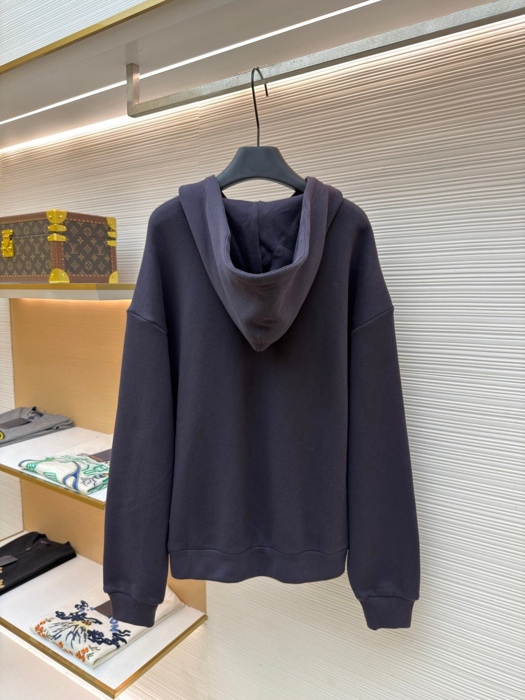 Louis Vuitton Vintage Zipped Hooded Blouson "Purple Indigo"