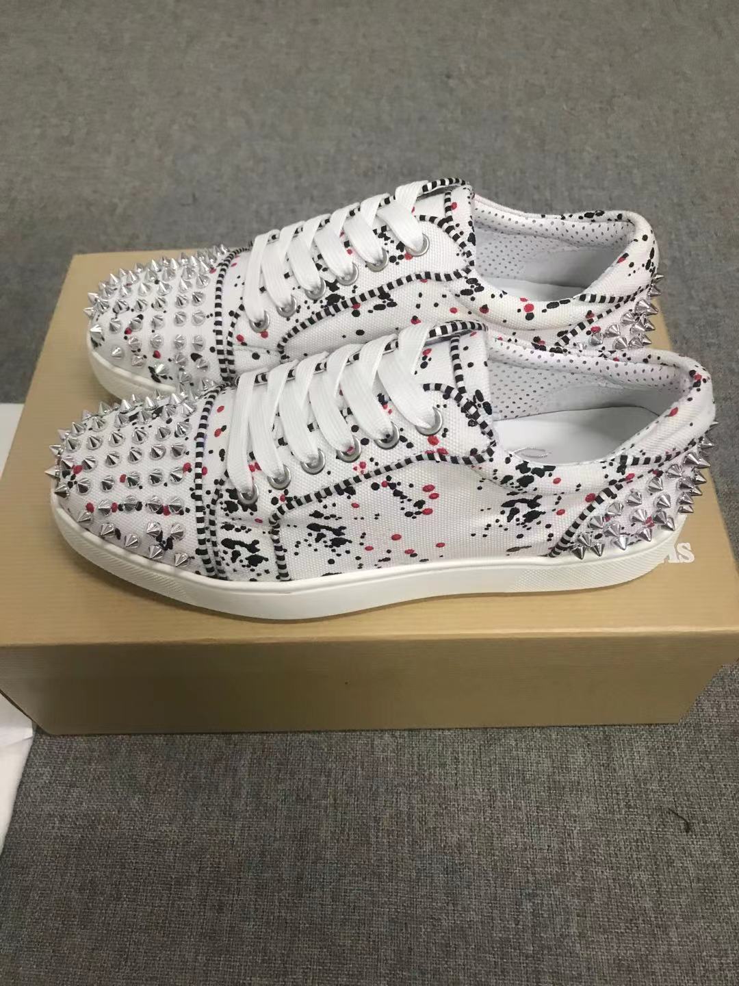 Christian Louboutin Seavaste 2 Flat "Toile Splash"
