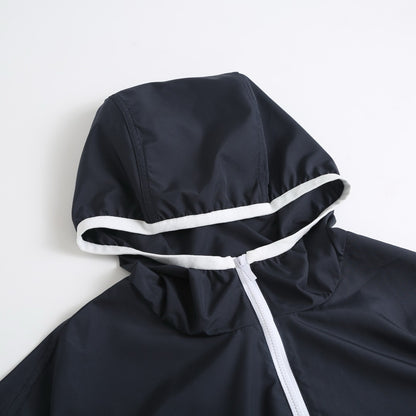 Thom Browne 4-Bar Stripe Hooded Jacket "Navy Blue"