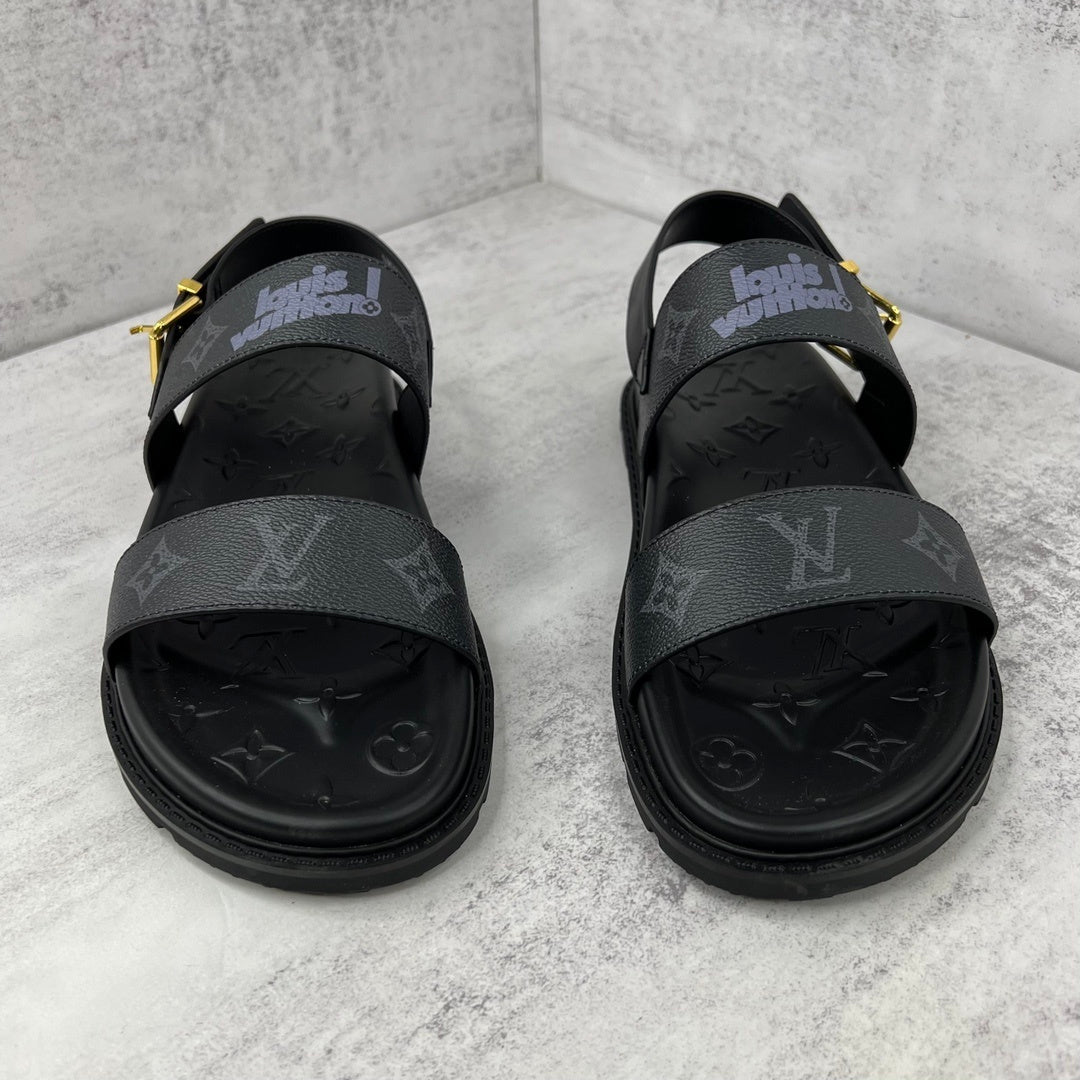 Louis Vuitton Sandals "Black-Grey"