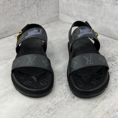 Louis Vuitton Sandals "Black-Grey"