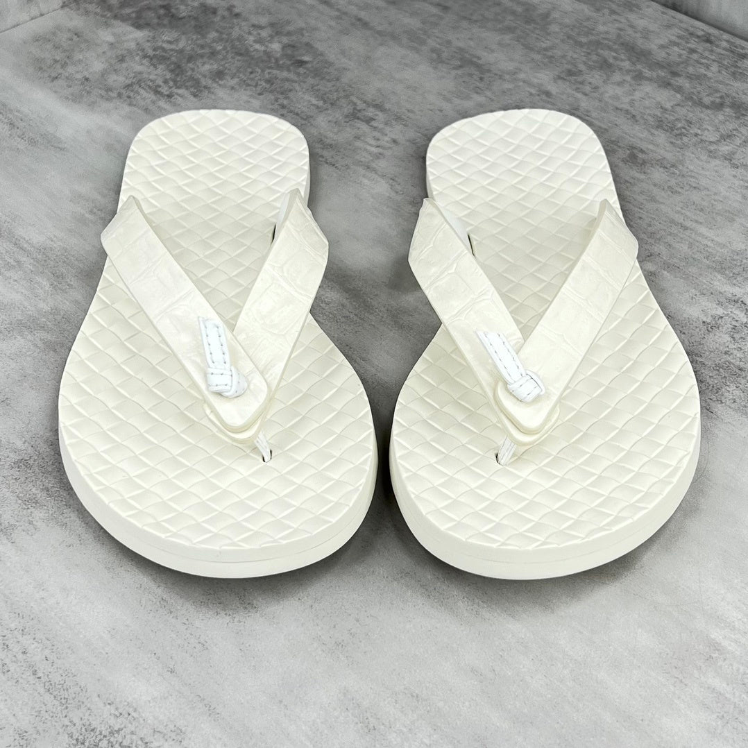 Bottega Veneta Flip-Flops "White"