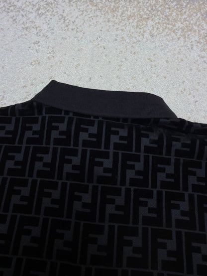 Fendi FF Monogram Polo T-Shirt "Black"