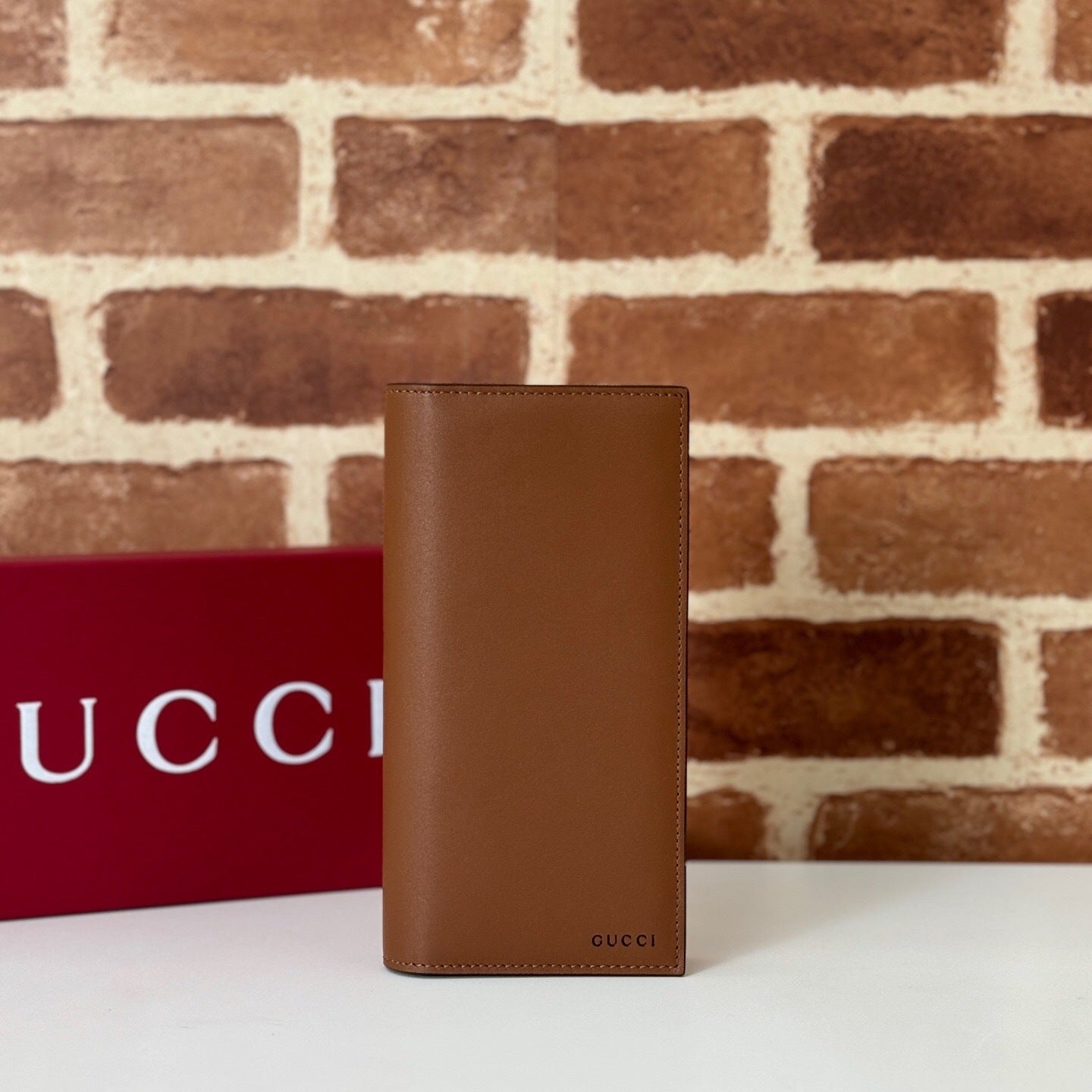 Gucci GG Emblem Leather Wallet