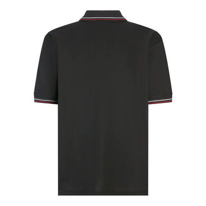Prada Pique Polo T-Shirt "Black"