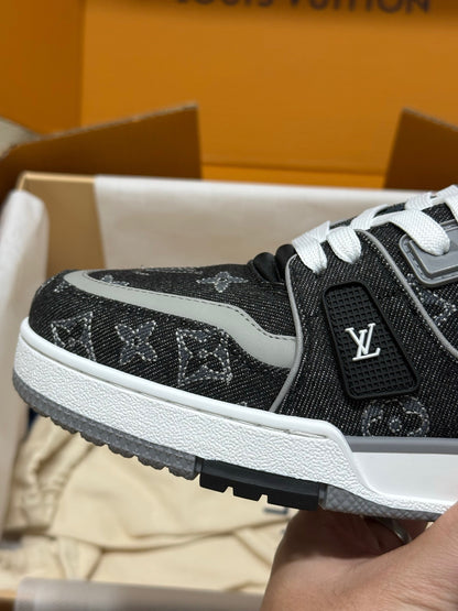 Louis Vuitton LV Trainers "Grey-Black Denim"