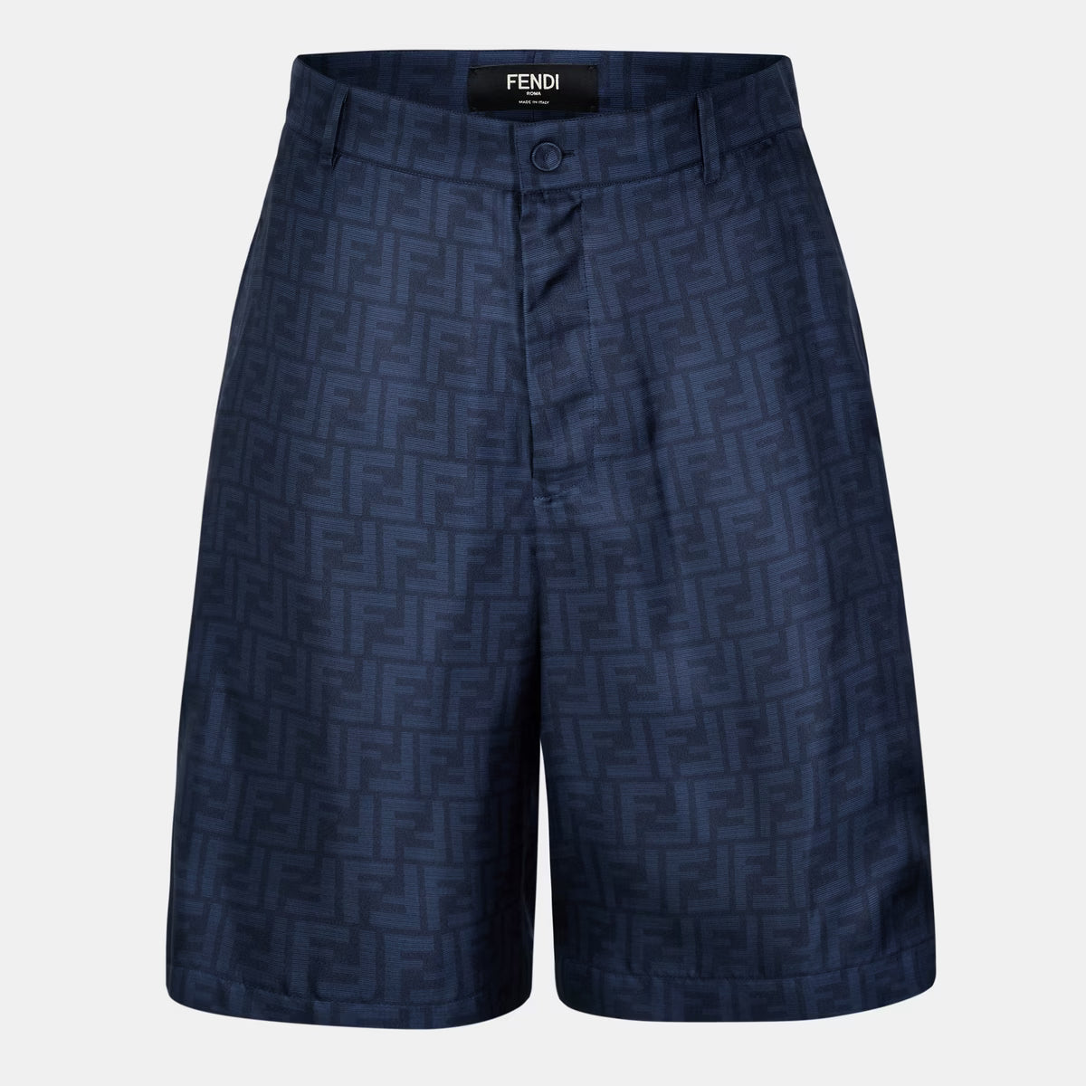 Fendi FF Silk Shorts "Blue"