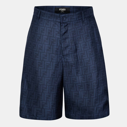 Fendi FF Silk Shorts "Blue"