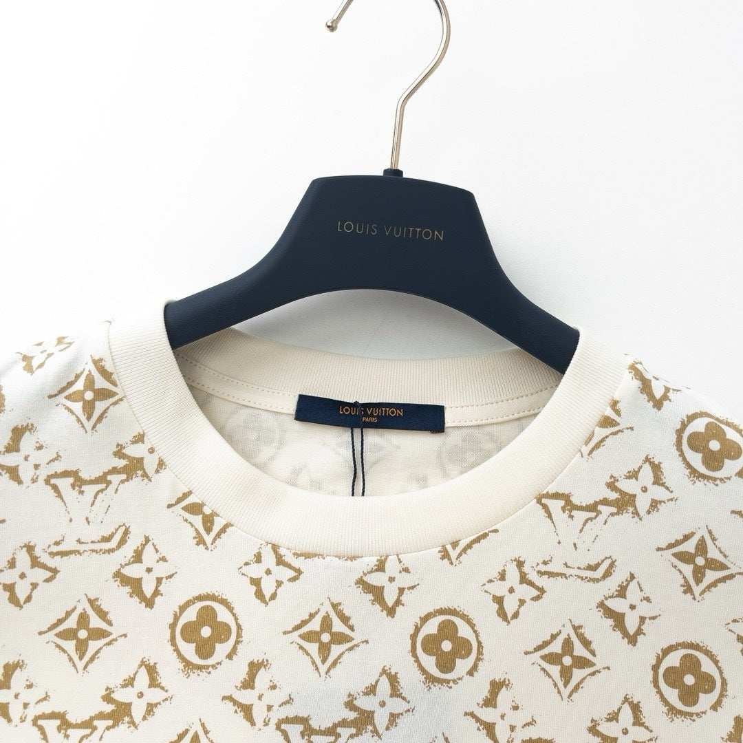 Louis Vuitton Monogram T-Shirt "White-Beige"