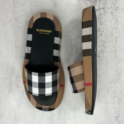 Burberry Slides "Black-Beige"