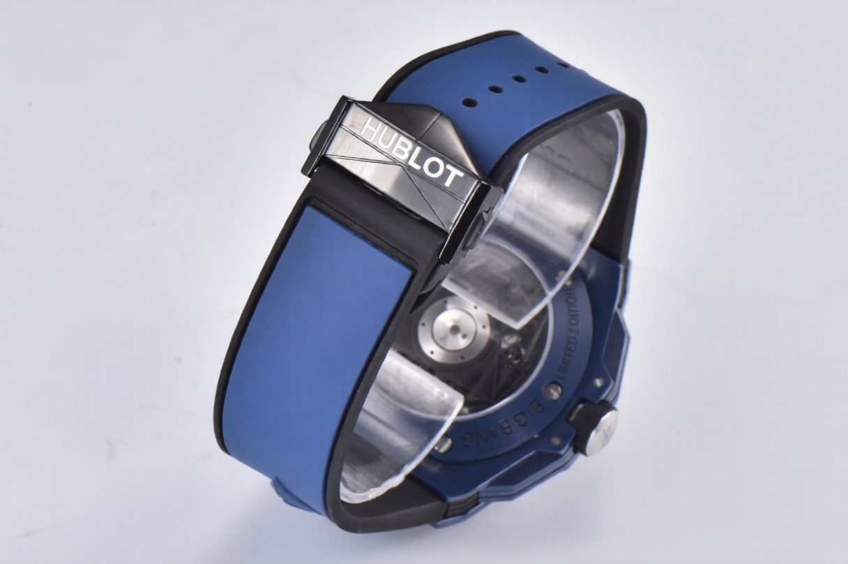 Hublot Big Bang Sang Bleu II 45mm Blue Rubber Strap Skeleton Dial