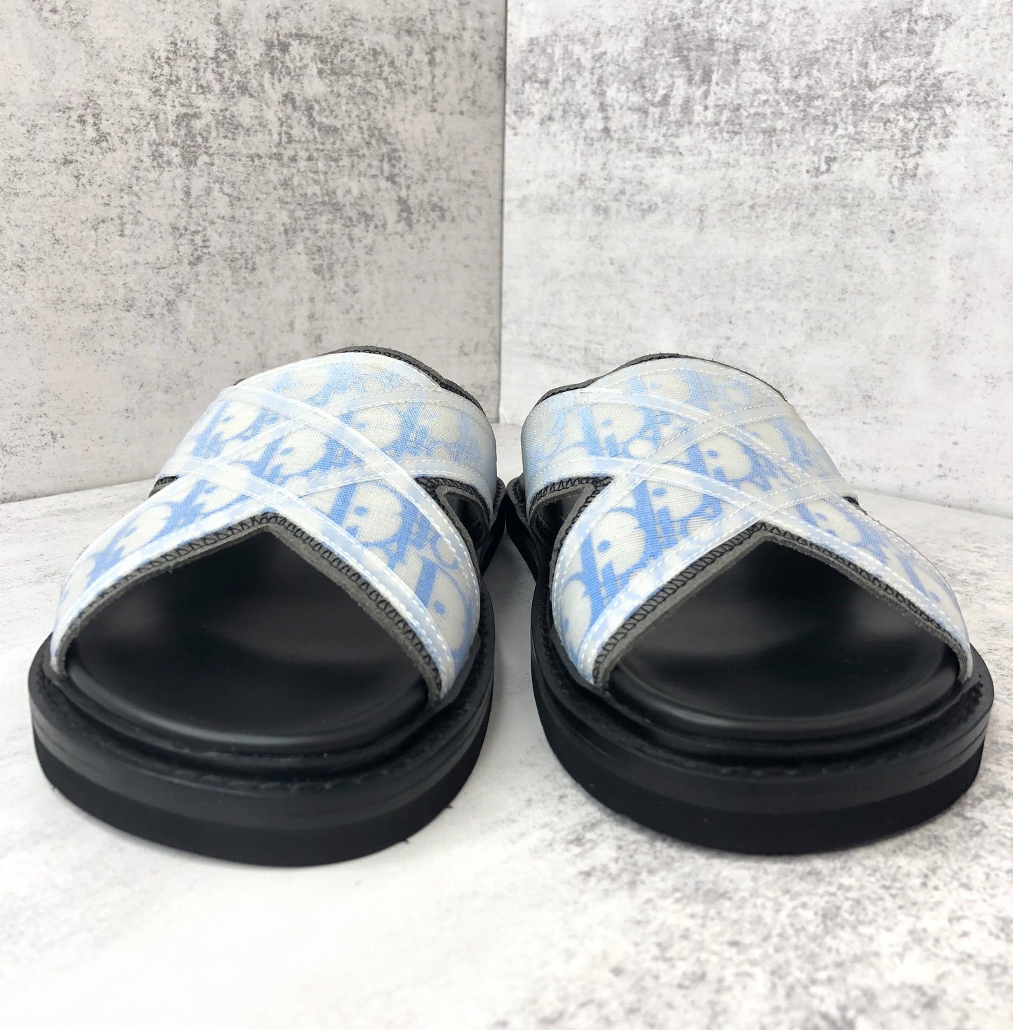 Dior Slides "Black-White-Blue"