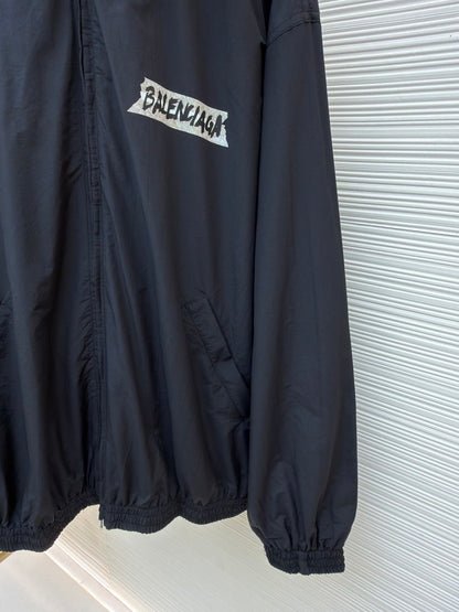 Balenciaga Masking Tape Tracksuit Jacket "Black"