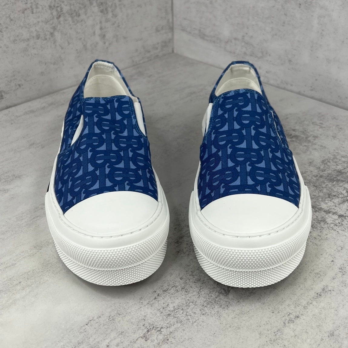 Burberry Slip-On "Blue Monogram"