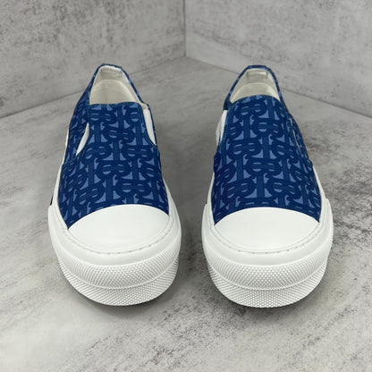 Burberry Slip-On "Blue Monogram"