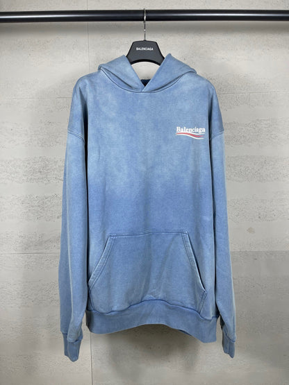Balenciaga Political Campaign Hoodie "Blue"