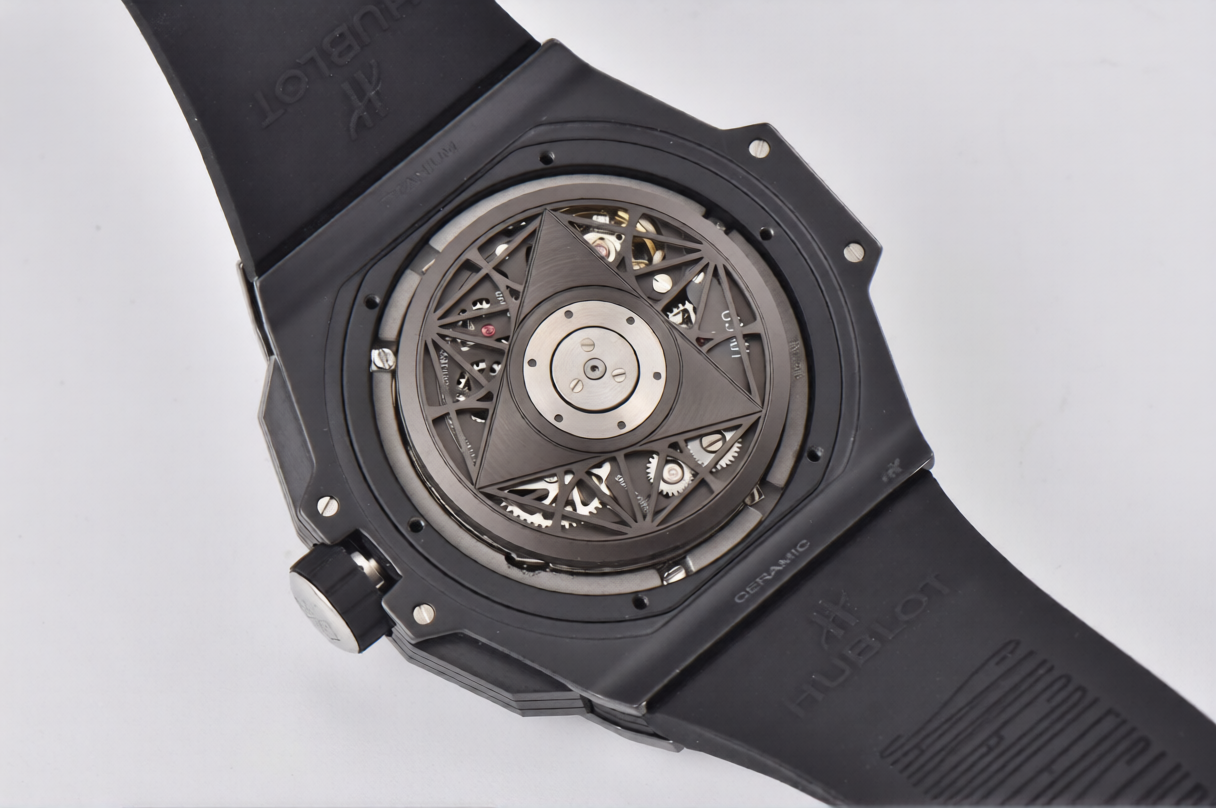 Hublot Big Bang Sang Bleu II 45mm Black Rubber Strap Black Dial