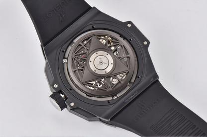 Hublot Big Bang Sang Bleu II 45mm Black Rubber Strap Black Dial