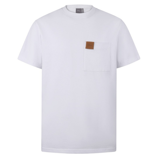 Dior T-Shirt with Pocket "White Cotton Jersey"