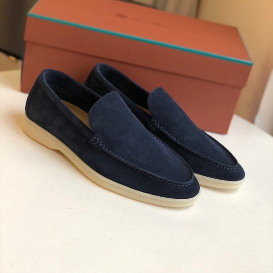 Loro Piana Summer Walk Loafers "Navy Blue"