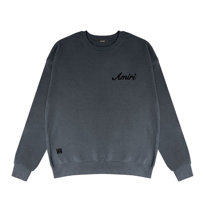 Amiri Script Logo Sweatshirt "Grey-Black"