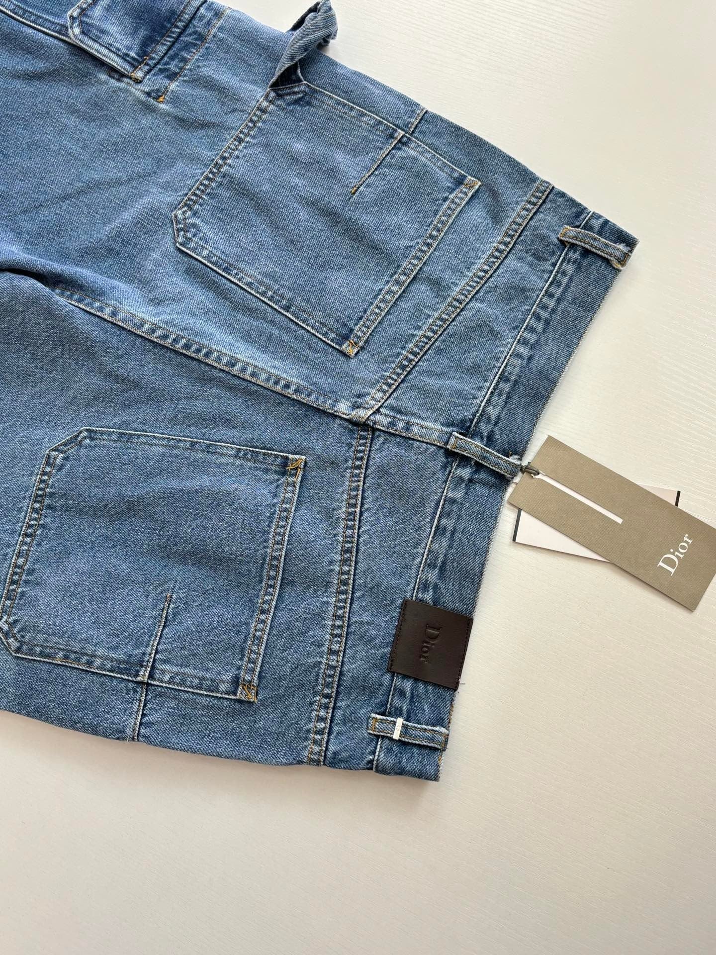 Dior Cargo Jeans "Blue Cotton Twill"