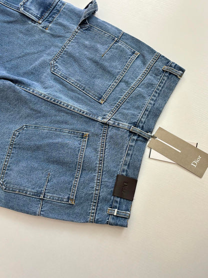 Dior Cargo Jeans "Blue Cotton Twill"