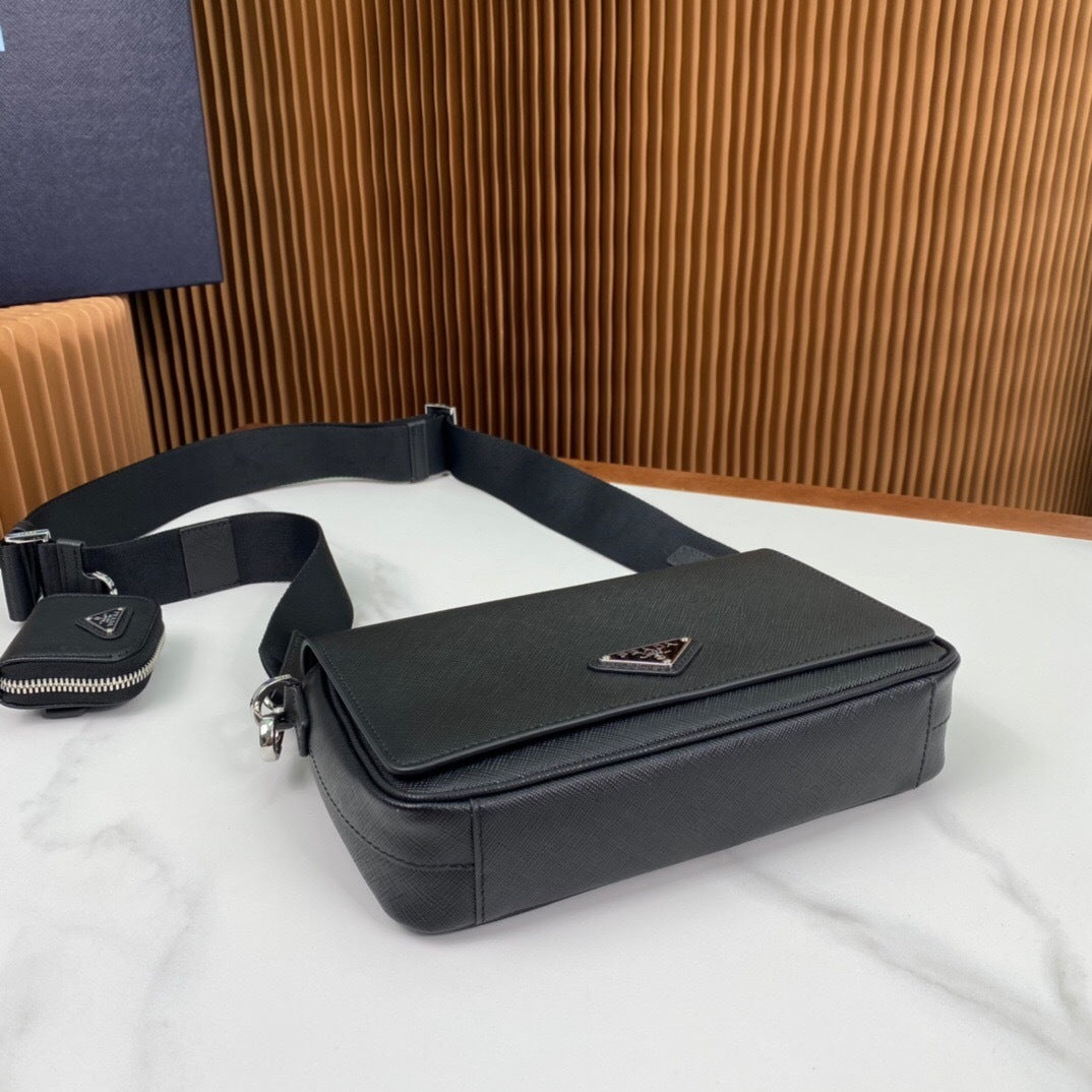 Prada Saffiano Leather Shoulder Bag