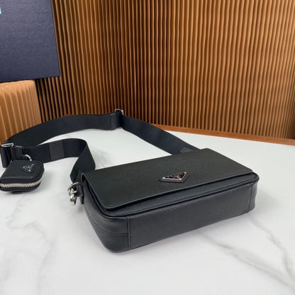 Prada Saffiano Leather Shoulder Bag