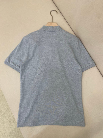 Moncler Logo Patch Cotton Polo T-Shirt "Grey"