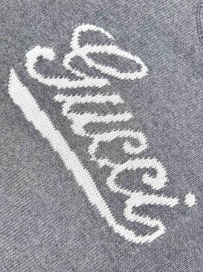 Gucci Wool Sweater with Gucci Intarsia "Grey"