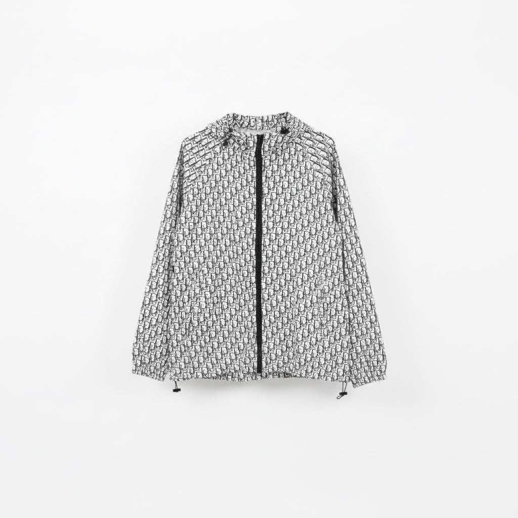 Dior Monogram Windbreaker Jacket "White-Black"