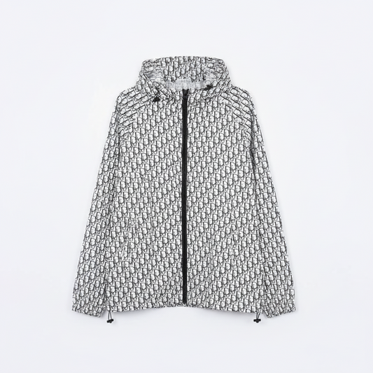 Dior Monogram Windbreaker Jacket "White-Black"