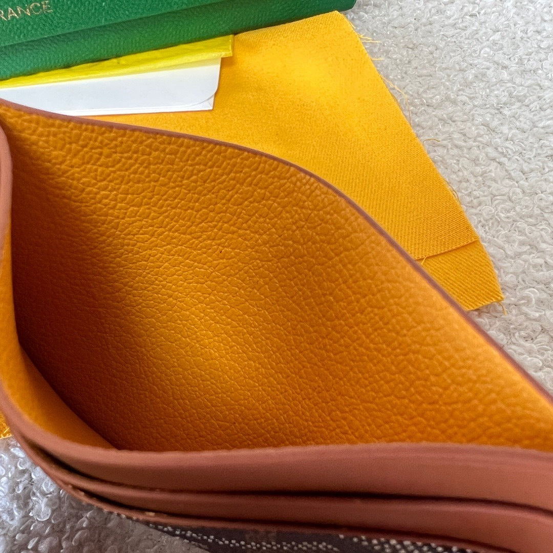 Goyard Saint-Sulpice Card Wallet “Black-Tan”