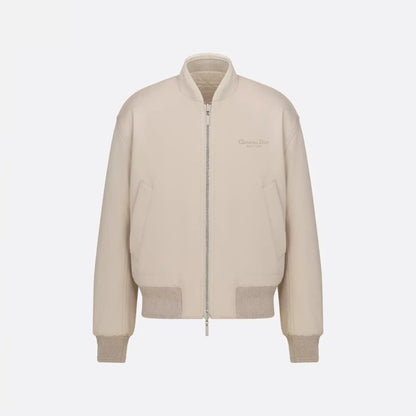 Dior Icons Reversible Bomber Jacket "Beige Cotton Twill "