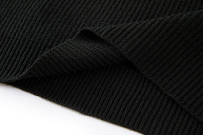 Moncler Logo Rib Wool Turtleneck "Black"